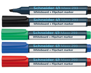 Mar�ieris baltai t�felei, sl�ps, 1-4mm, melns,  Maxx 293, SCHNEIDER